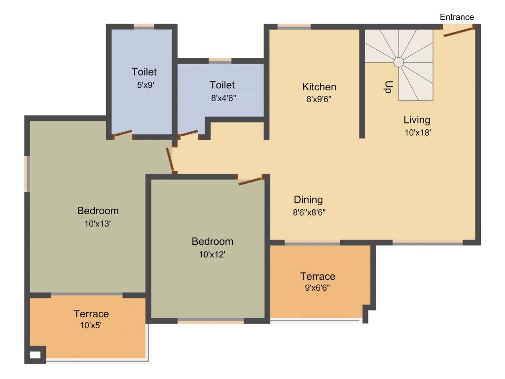 Kolte Patil Florence (2BHK+2T (1,390 sq ft) 1390 sq ft) Kolte Patil Florence (2BHK+2T (1,390 sq ft) 1390 sq ft)