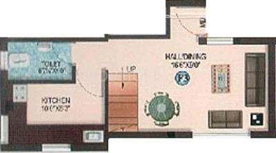 Amraa Pashas Residency (2BHK+2T (890 sq ft) 890 sq ft)