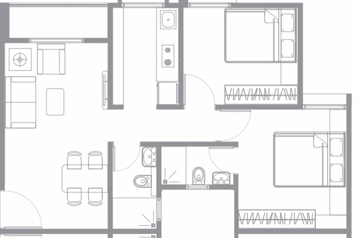 RCBS Roopkatha (2BHK+2T (764 sq ft) 764 sq ft)