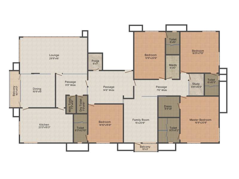 Adroit Imperia (4BHK+5T (5,016 sq ft) + Study Room 5016 sq ft)