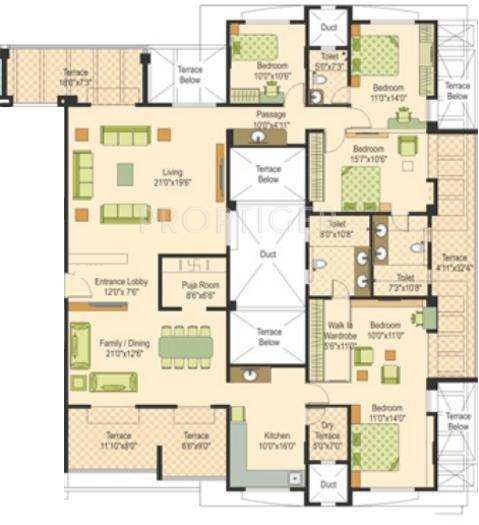 Sanskruti Basant Bahaar (4BHK+3T (3,305 sq ft)   Pooja Room 3305 sq ft)