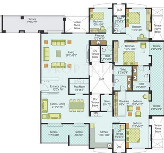 Sanskruti Basant Bahaar (4BHK+3T (3,480 sq ft)   Pooja Room 3480 sq ft)