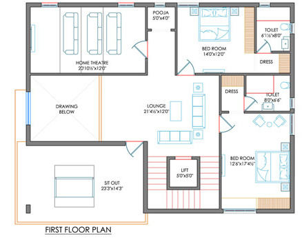 forest nest Floor Plan First Floor Plan