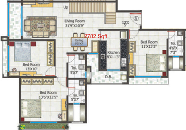Riddhi Siddhi Infra Projects Riddhi Siddhi Park (5BHK+5T (2,782 sq ft) 2782 sq ft)