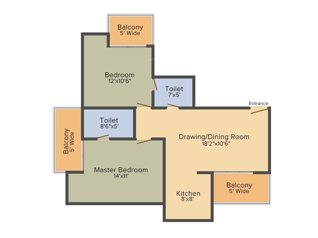 Star Realcon Group Rameshwaram (2BHK+2T (1,150 sq ft) 1150 sq ft)