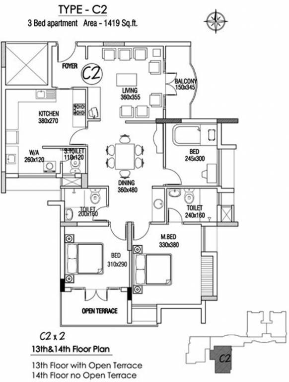 Asset Picasso Palette (3BHK+2T (1,419 sq ft) 1419 sq ft) Asset Picasso Palette (3BHK+2T (1,419 sq ft) 1419 sq ft)