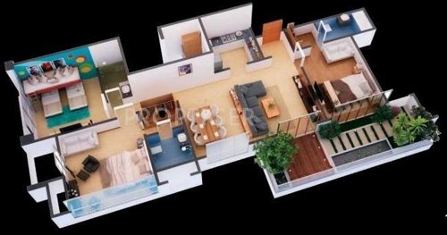 Kushal Feronia (3BHK+3T (1,964 sq ft) 1964 sq ft)