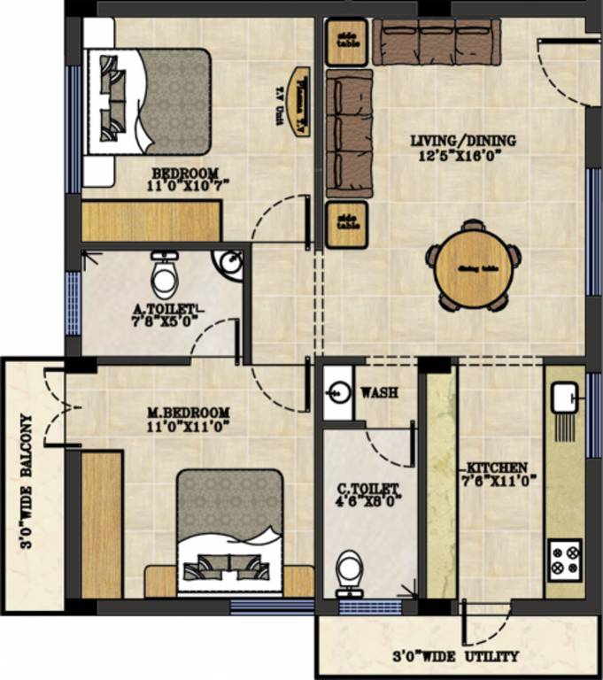 Anubhava Sai Paramesh (2BHK+2T (1,004 sq ft) 1004 sq ft) Anubhava Sai Paramesh (2BHK+2T (1,004 sq ft) 1004 sq ft)