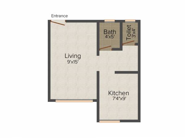 Sadguru Deep (1RK+1T (490 sq ft) 490 sq ft)