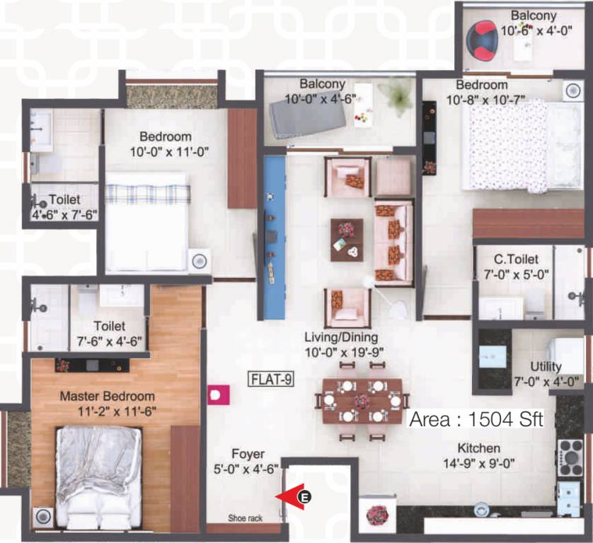  srinivasa grand Floor Plan Floor Plan