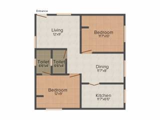 Ayya Vinod Mahal (2BHK+2T (855 sq ft) 855 sq ft) Ayya Vinod Mahal (2BHK+2T (855 sq ft) 855 sq ft)