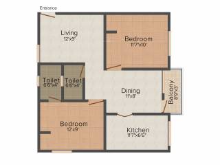 Ayya Vinod Mahal (2BHK+2T (870 sq ft) 870 sq ft) Ayya Vinod Mahal (2BHK+2T (870 sq ft) 870 sq ft)