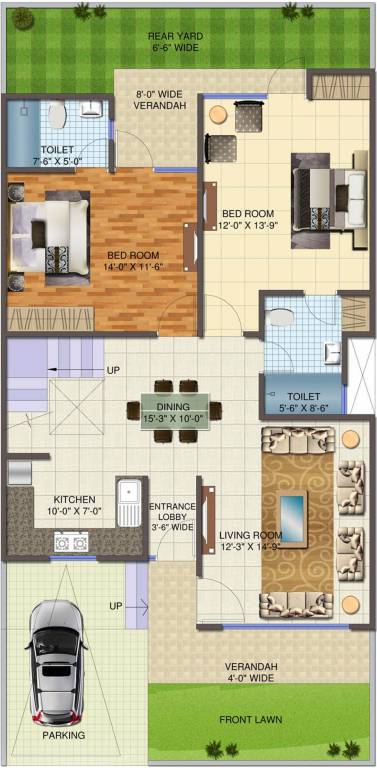 Mangalam Greens Bikaner (3BHK+4T (1,920 sq ft) 1920 sq ft)