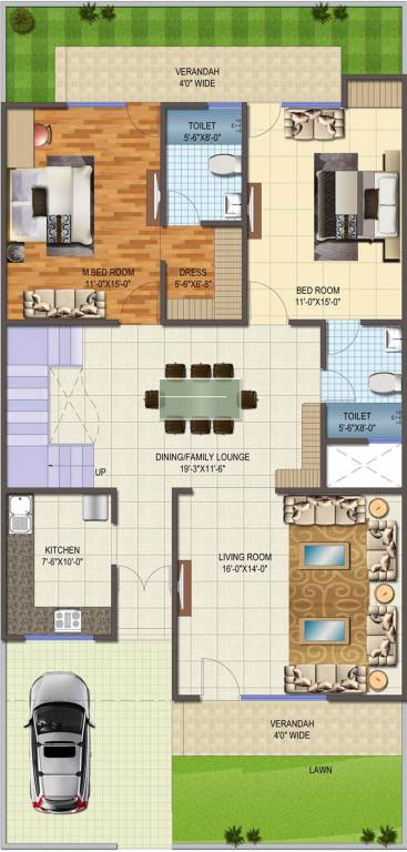 Mangalam Greens Bikaner (4BHK+4T (2,485 sq ft) 2485 sq ft)