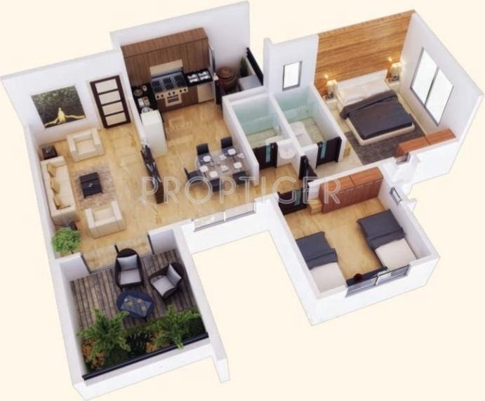 Kushal Nivriti (2BHK+2T (916 sq ft) 916 sq ft) Kushal Nivriti (2BHK+2T (916 sq ft) 916 sq ft)