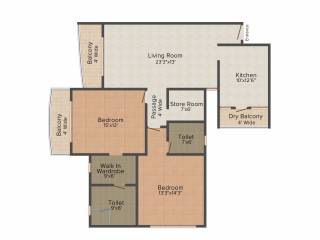 Riddhi Siddhi Galaxy Tower (2BHK+2T (1,844 sq ft) 1844 sq ft) Riddhi Siddhi Galaxy Tower (2BHK+2T (1,844 sq ft) 1844 sq ft)