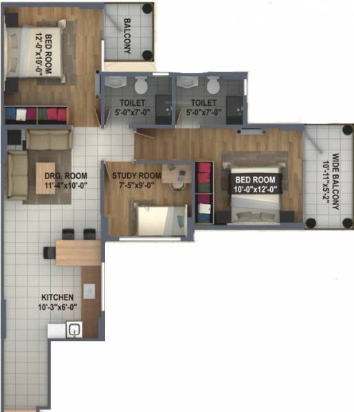 floorPlan of ROF Ananda