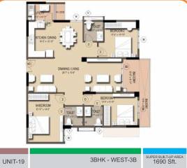 VRR Fortuna (3BHK+3T (1,690 sq ft) 1690 sq ft) VRR Fortuna (3BHK+3T (1,690 sq ft) 1690 sq ft)