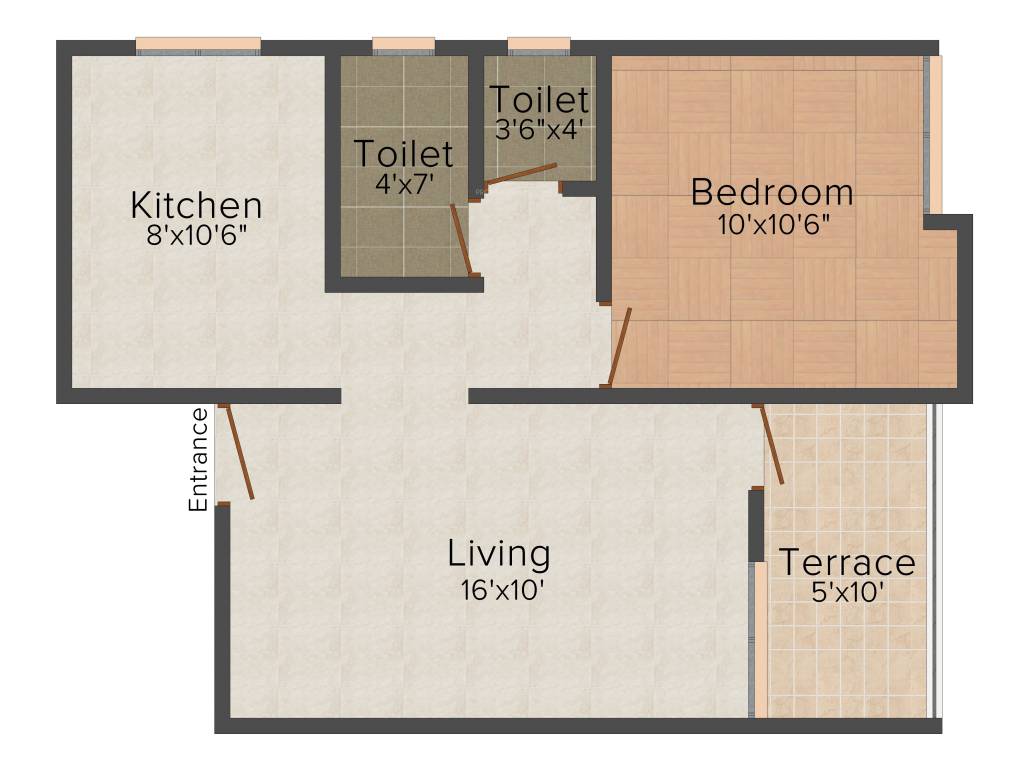 Athashree Samarth (1BHK+1T (625 sq ft) 625 sq ft)