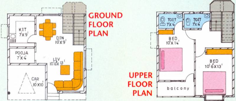 Bhavya Brindavan Estates (2BHK+2T (1,012 sq ft) + Pooja Room 1012 sq ft)