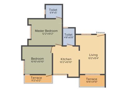 Rahul Kapinjal Vihar (2BHK+2T (910 sq ft) 910 sq ft)