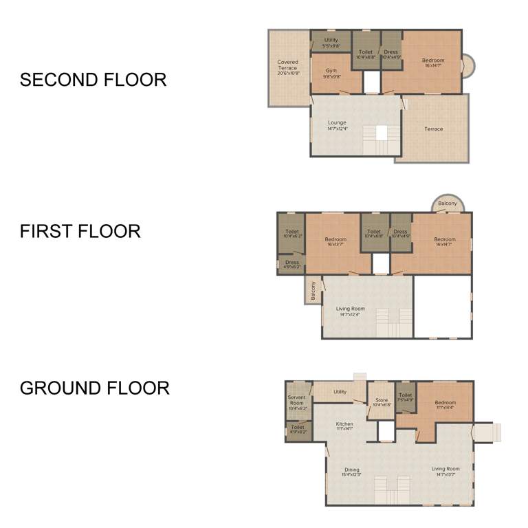 Nest The Address (4BHK+4T (3,825 sq ft) + Servant Room 3825 sq ft)