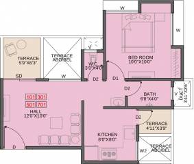Citta Samrajya (1BHK+1T (575 sq ft) 575 sq ft)