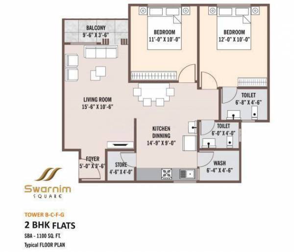 Chupon Swarnim Square (2BHK+2T (1,100 sq ft) 1100 sq ft) Chupon Swarnim Square (2BHK+2T (1,100 sq ft) 1100 sq ft)
