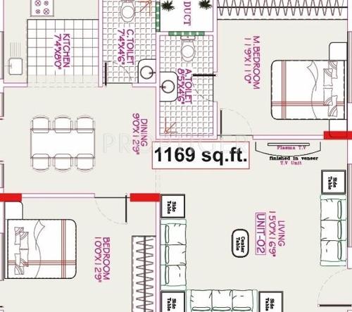 Vandana Sai Nivas (2BHK+2T (1,169 sq ft) 1169 sq ft) Vandana Sai Nivas (2BHK+2T (1,169 sq ft) 1169 sq ft)