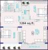Vandana Sai Nivas (2BHK+2T (1,264 sq ft) 1264 sq ft)
