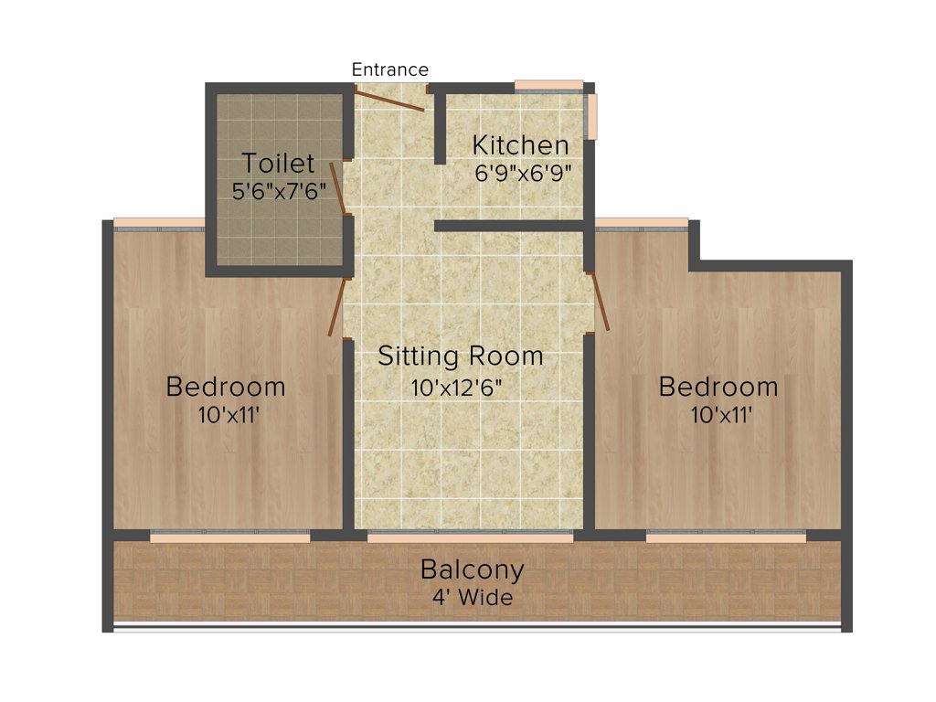 Imperia 37th Avenue (2BHK+2T (900 sq ft) 900 sq ft)