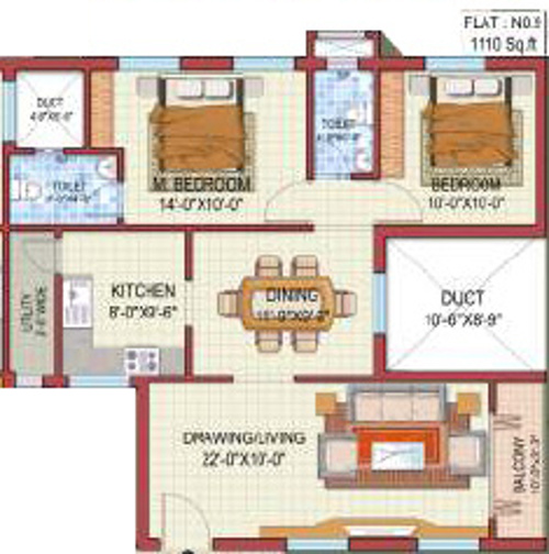 Incor Bonsai Homes (2BHK+2T (1,110 sq ft) 1110 sq ft) Incor Bonsai Homes (2BHK+2T (1,110 sq ft) 1110 sq ft)