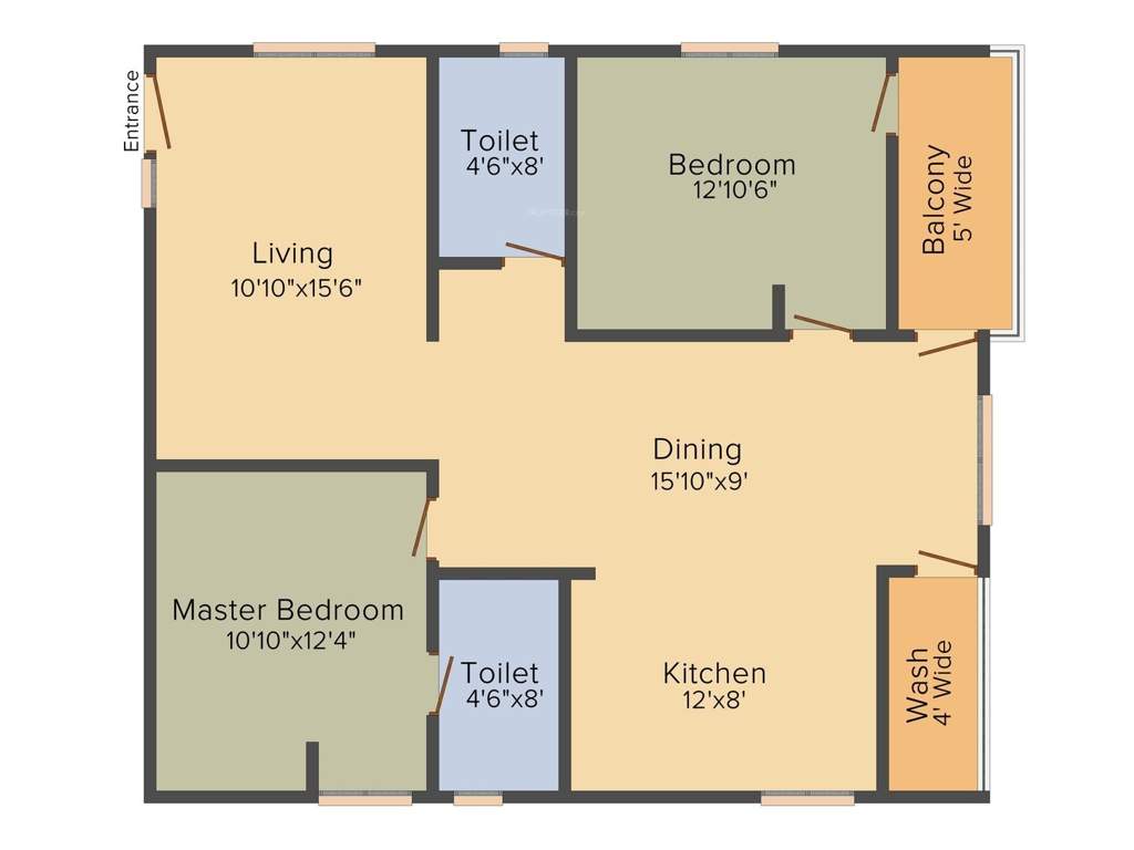 Sri Maruthi Builders And Developers Elite (2BHK+2T (1,220 sq ft) 1220 sq ft)