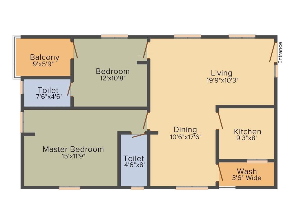 Sri Maruthi Builders And Developers Elite (2BHK+2T (1,225 sq ft) 1225 sq ft)