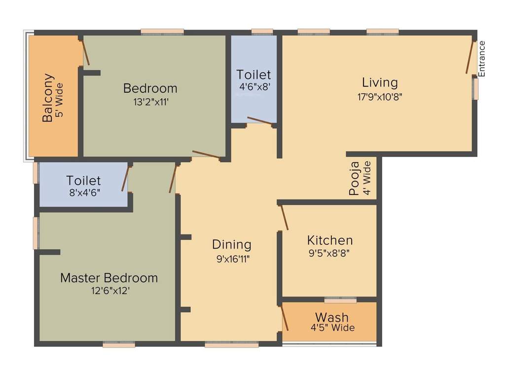 Sri Maruthi Builders And Developers Elite (2BHK+2T (1,340 sq ft) 1340 sq ft)