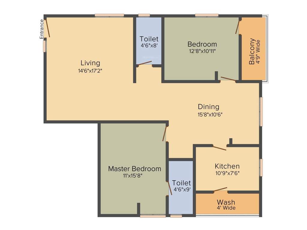 Sri Maruthi Builders And Developers Elite (2BHK+2T (1,435 sq ft) 1435 sq ft)