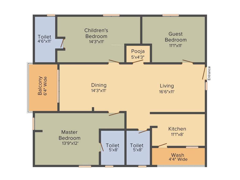 Sri Maruthi Builders And Developers Elite (3BHK+3T (1,680 sq ft) + Pooja Room 1680 sq ft)