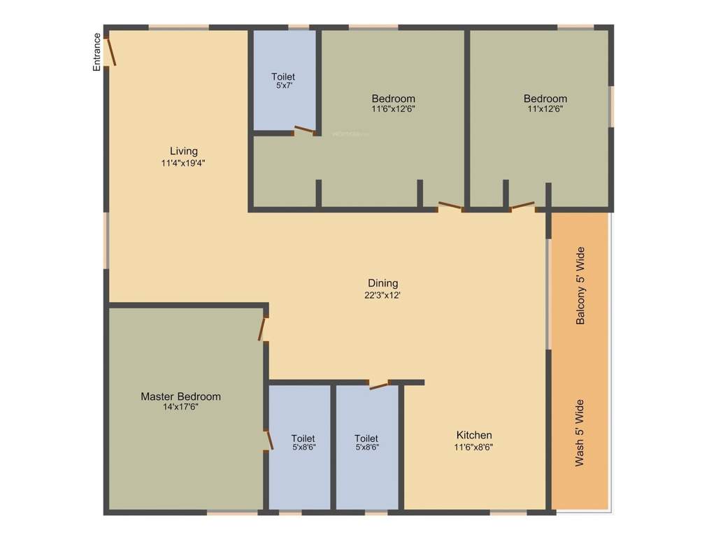 Sri Maruthi Builders And Developers Elite (3BHK+3T (1,795 sq ft) 1795 sq ft)