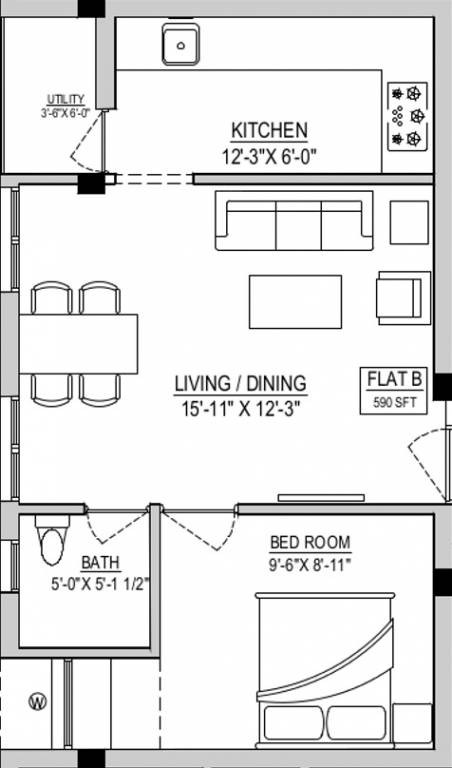 Rahul ICF Colony (1BHK+1T (590 sq ft) 590 sq ft) Rahul ICF Colony (1BHK+1T (590 sq ft) 590 sq ft)