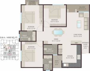 Rushabh Attic (3BHK+3T (1,450 sq ft) 1450 sq ft) Rushabh Attic (3BHK+3T (1,450 sq ft) 1450 sq ft)