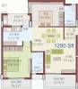 Mythreyi Naimisha (2BHK+2T (1,290 sq ft) 1290 sq ft)