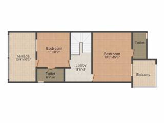 Indira Bliss (3BHK+3T (1,425 sq ft) 1425 sq ft) Indira Bliss (3BHK+3T (1,425 sq ft) 1425 sq ft)