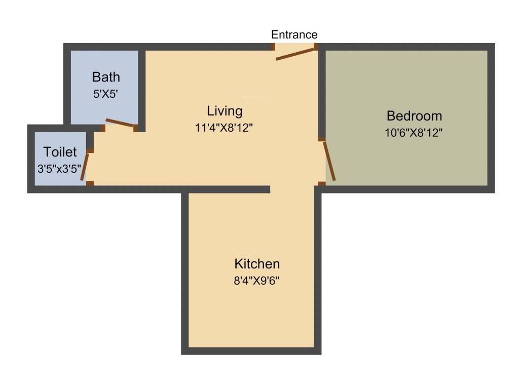 Shree Samarth Samarth (1BHK+1T (425 sq ft) 425 sq ft)