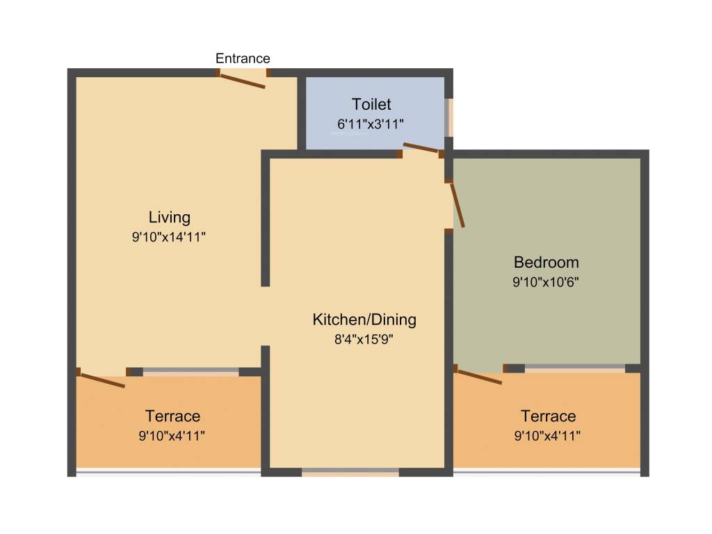 Shree Samarth Samarth (1BHK+1T (654 sq ft) 654 sq ft)