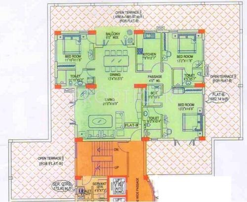 Adya Alipore Exotica (3BHK+3T (1,882 sq ft) 1882 sq ft)