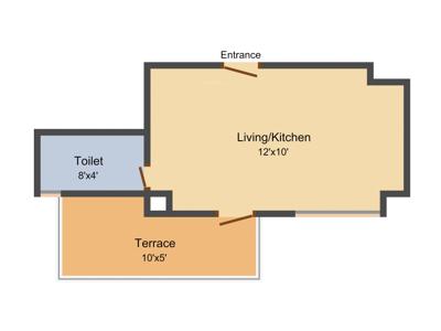 Habitat Swami Shilp (1BHK+1T (275 sq ft) 275 sq ft)