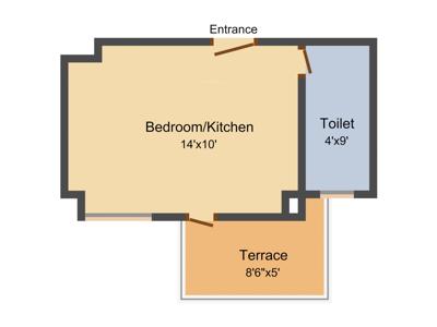 Habitat Swami Shilp (1BHK+1T (310 sq ft) 310 sq ft)