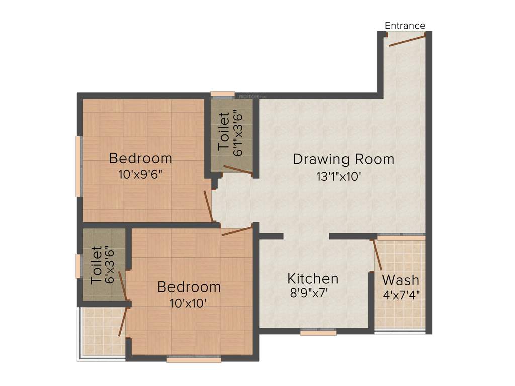Omkar Heights (2BHK+2T (1,026 sq ft) 1026 sq ft)