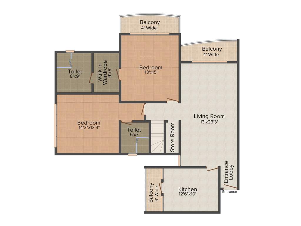 Riddhi Siddhi Galaxy Tower (3BHK+3T (2,786 sq ft) 2786 sq ft)