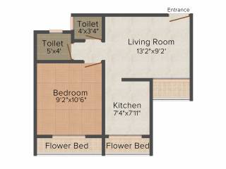 Shubh Laxmi Laxmi Paradise (1BHK+1T (650 sq ft) 650 sq ft)